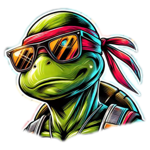 ninja turtle footer logo